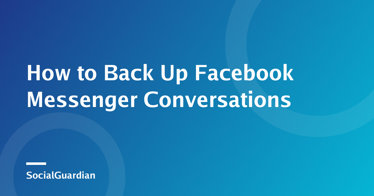 用户在笔记本电脑上查看 Facebook Messenger 对话备份