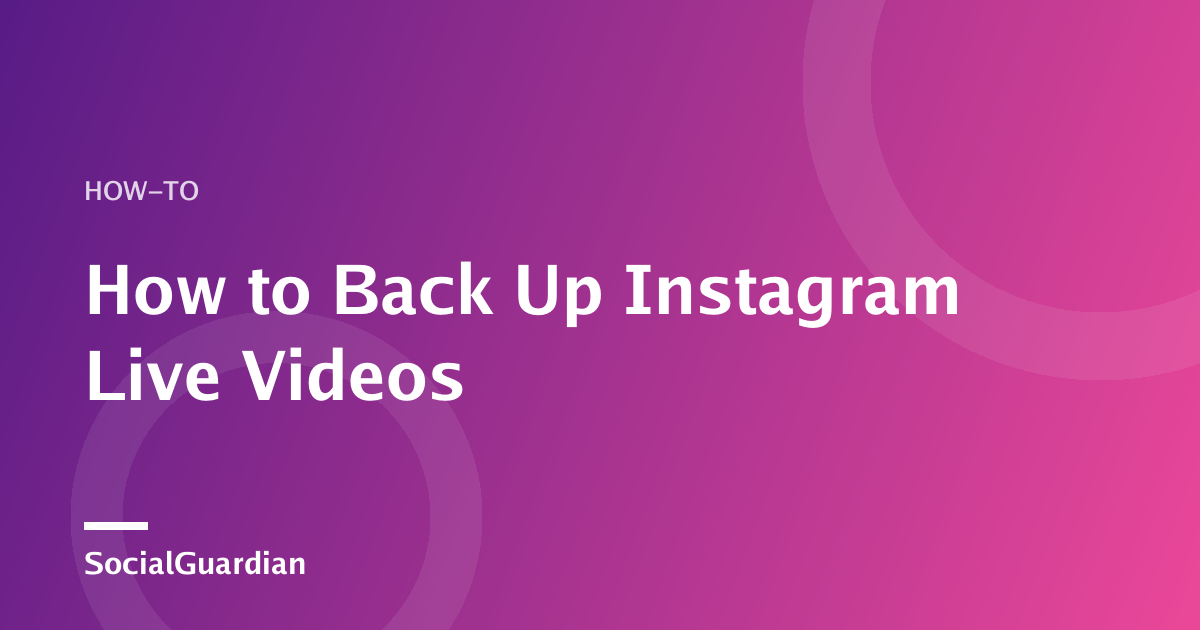 Телефон с повтором Instagram Live рядом с сохранённой резервной копией видео