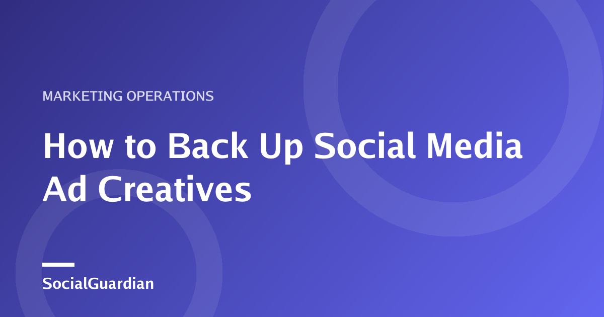 Arxiu en dues capes de creatius publicitaris de xarxes socials i proves de campanya