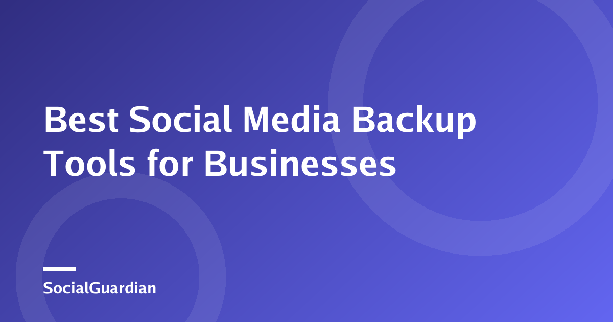 Business team reviewing a social media backup dashboard